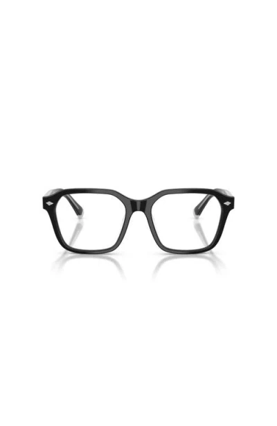 Brunello Cucinelli 53mm Rectangle Optical Glasses In Black