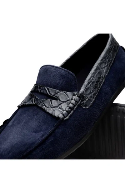 Zelli Italia Monza Driving Loafer In Blue