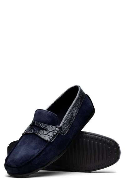Zelli Italia Monza Driving Loafer In Blue