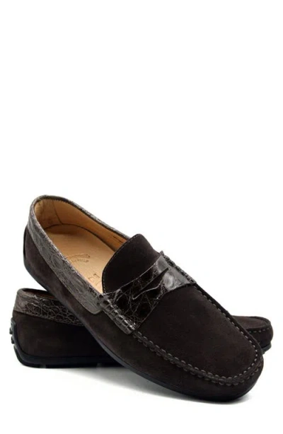 Zelli Italia Monza Driving Loafer In Brown