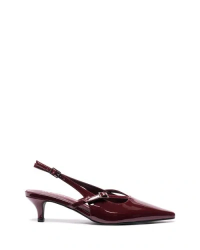 Therapy Australia Irving Slingback Pointed Toe Heel In Burgundy