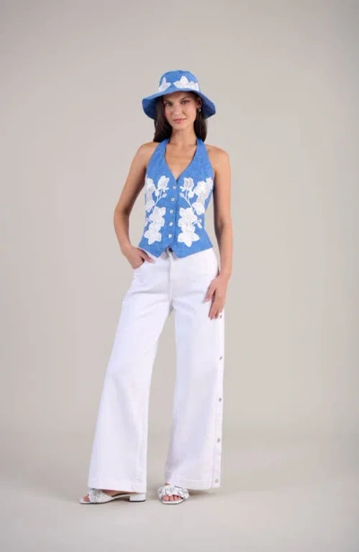 Anne Fontaine Iona Vest In Blue