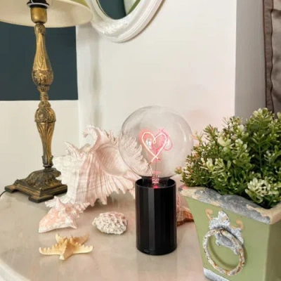 Mitb Heart Portable Table Lamp In Black