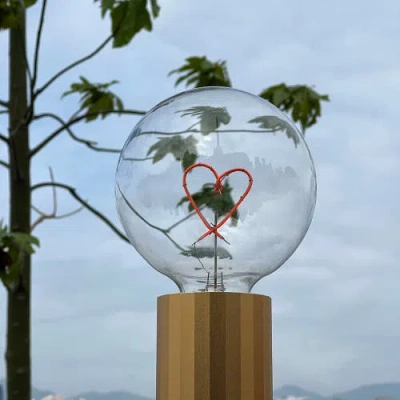 Mitb Heart Portable Table Lamp In Multi