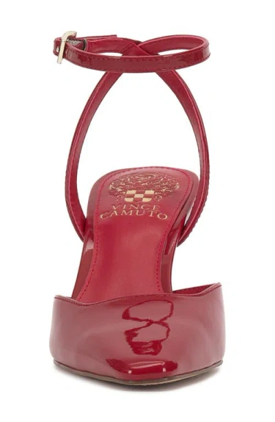 Vince Camuto Galees Ankle Strap Pump In Red