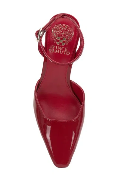Vince Camuto Galees Ankle Strap Pump In Red
