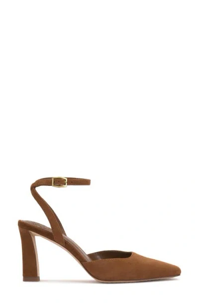 Vince Camuto Galees Ankle Strap Pump In Brown