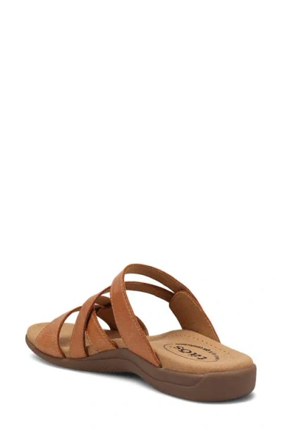Taos Double U Slide Sandal In Brown