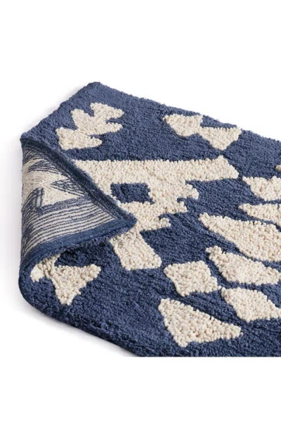 Pendleton Diamond Peak Bath Rug In Blue
