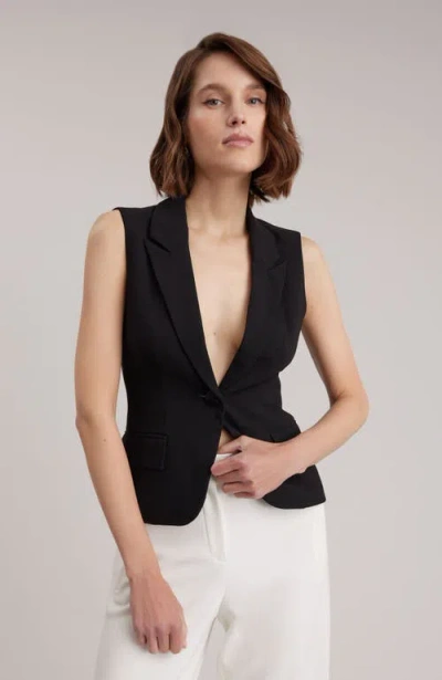 Anne Fontaine Varly Vest In Black