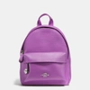 COACH Mini Campus Backpack in Polished Pebble Leather,37590