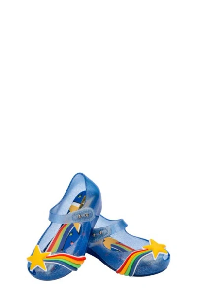 Mini Melissa Ultragirl Colors Mary Jane Flat In Blue