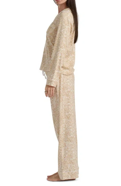 Splendid Knit Pajamas In Brown
