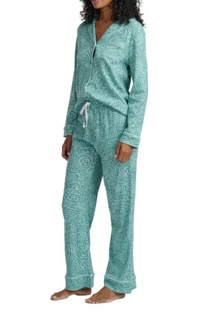 Splendid Knit Pajamas In Green