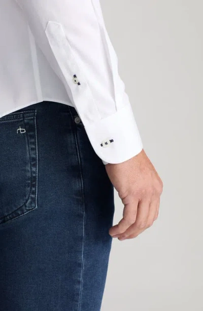 Untuckit Las Cases Wrinkle Resistant Button-up Shirt In White