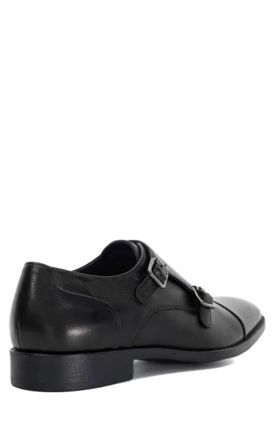 Dune London Satchin Double Monk Strap Shoe In Black
