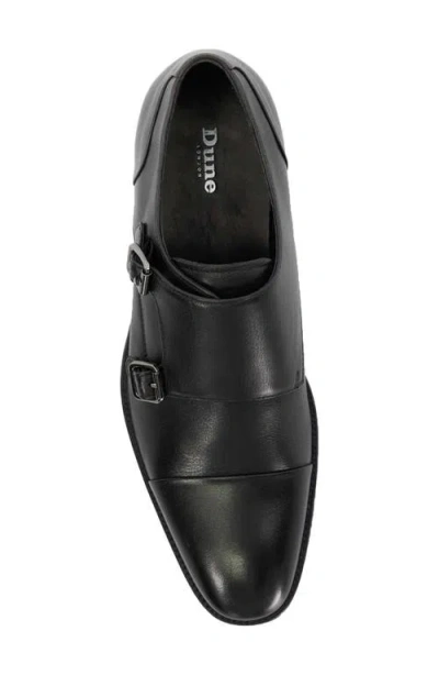 Dune London Satchin Double Monk Strap Shoe In Black