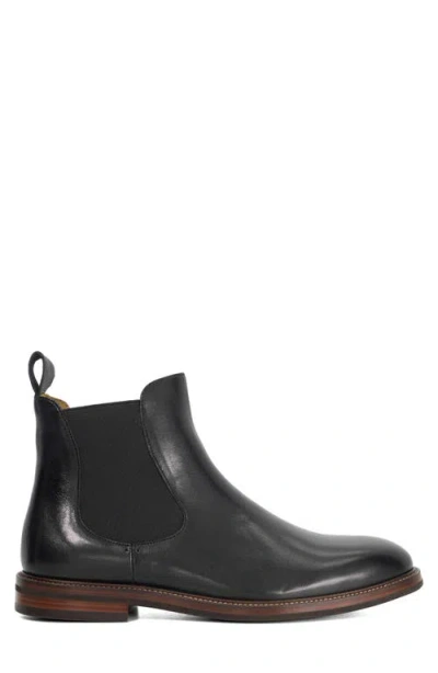 Dune London Maisen Plain Toe Chelsea Boot In Black