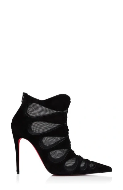Christian Louboutin Circus Max Pointed Toe Bootie In Black