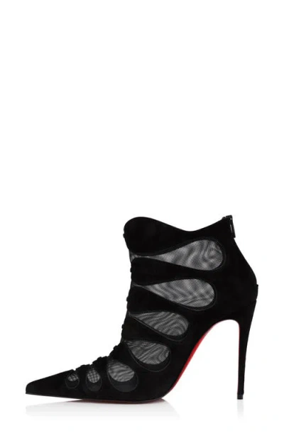 Christian Louboutin Circus Max Pointed Toe Bootie In Black