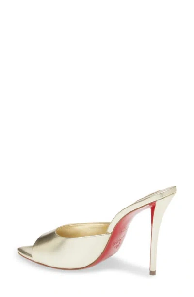 Christian Louboutin Miss Z Pointed Toe Metallic Sandal In Multi