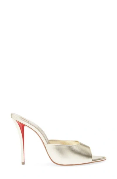 Christian Louboutin Miss Z Pointed Toe Metallic Sandal In Multi