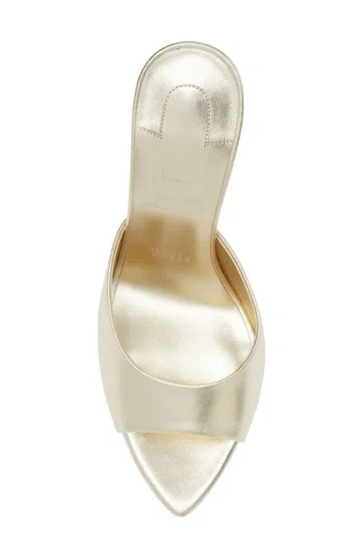 Christian Louboutin Miss Z Pointed Toe Metallic Sandal In Multi