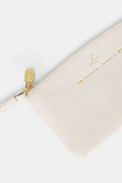 Katie Loxton Zodiac Wristlet Pouch In White