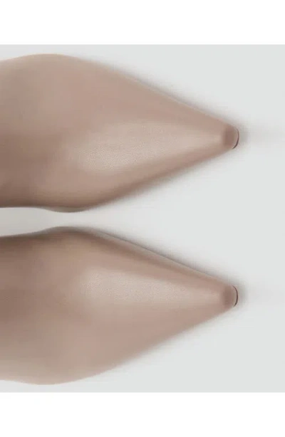 Mango Cobo Block Heel Bootie In Brown