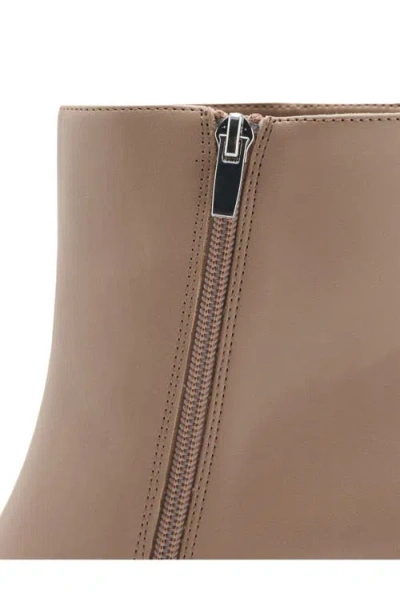 Mango Cobo Block Heel Bootie In Brown