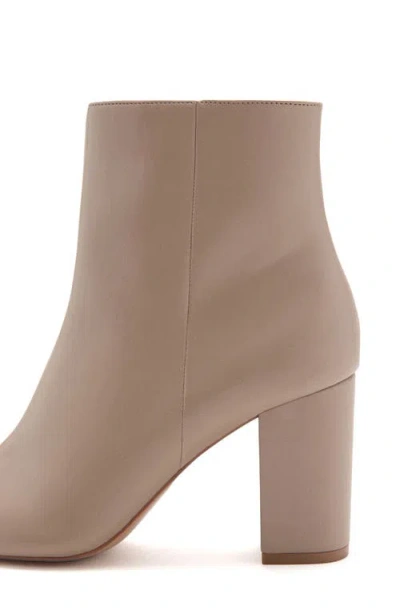 Mango Cobo Block Heel Bootie In Brown