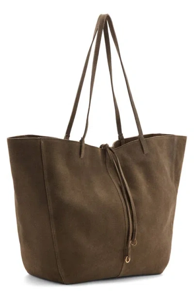 Mango Suede Shopper Bag In Pattern