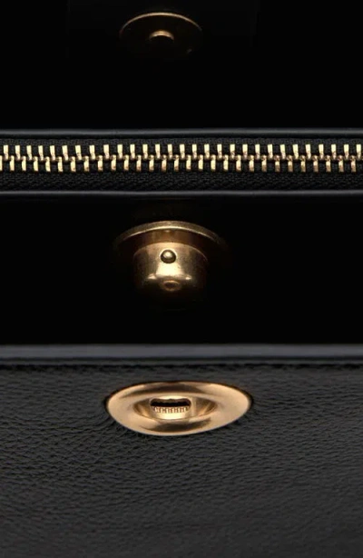 Mango Medium Faux Leather Bucket Bag In Black