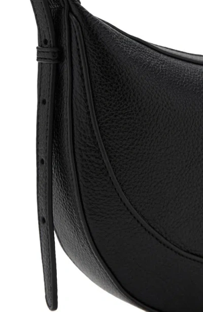 Mango Oval Faux Leather Shoulder Bag In Black
