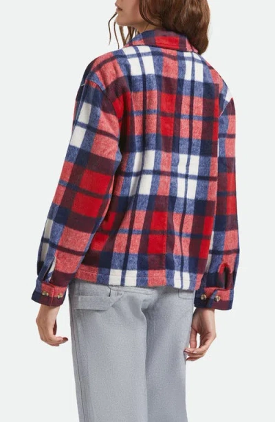 Brixton Bowery Plaid Flannel Button-up Shirt In Multi