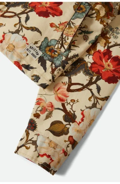 Brixton Mechanic's Garage Cotton Canvas Jacket In Green