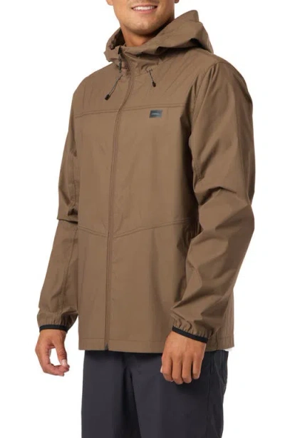 O'neill Trvlr Hooded Water Repellent Jacket In Multi