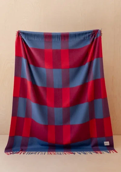 Tbco Lambswool Check Throw Blanket In Multi