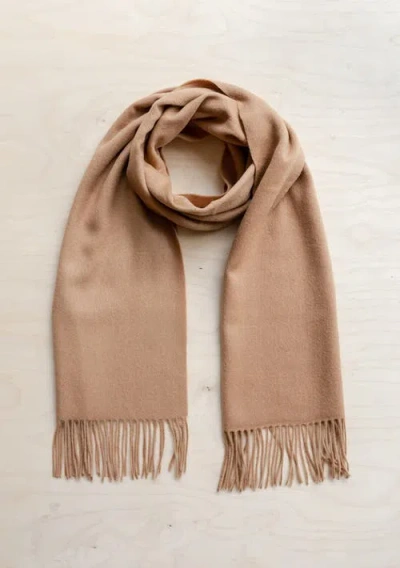 Tbco Lambswool Block Color Oversized Scarf In Neutral