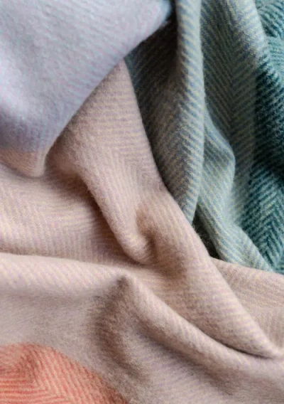 Tbco Recycled Wool Extra Large Throw Blanket In Pink