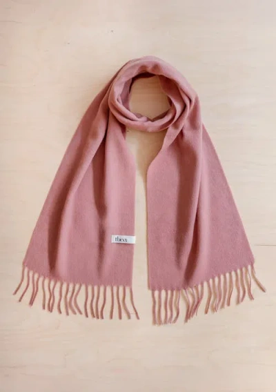 Tbco Lambswool Block Color Oversized Scarf In Pink