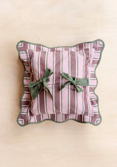 Tbco Cotton Stripe Bow Pillowcase In Multi