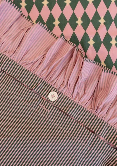 Tbco Cotton Ruffle Bedding Set In Multi