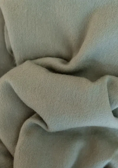 Tbco Lambswool Block Color Oversized Scarf In Green