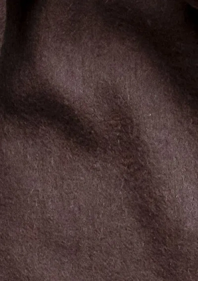 Tbco Lambswool Block Color Oversized Scarf In Brown