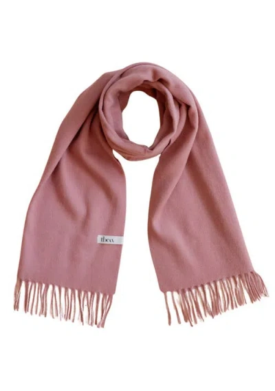 Tbco Lambswool Block Color Oversized Scarf In Pink