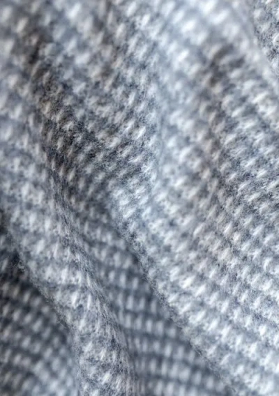 Tbco Recycled Wool Extra Large Throw Blanket In Gray