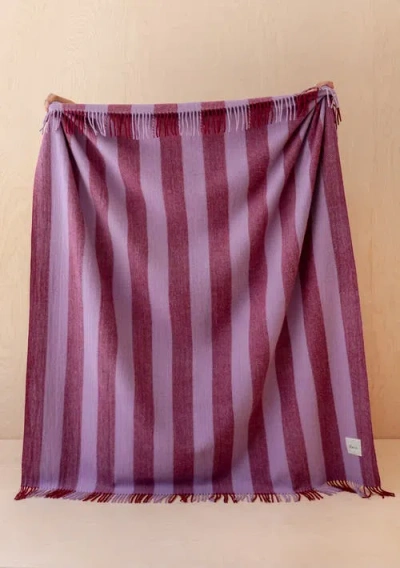 Tbco Recycled Wool Stripe Throw Blanket In Multi