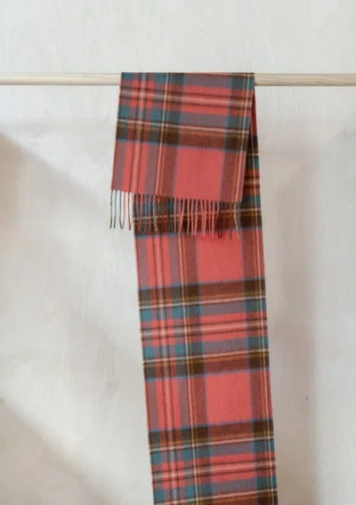 Tbco Lambswool Tartan Scarf In Multi