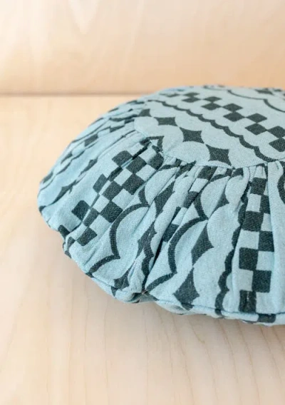 Tbco Cotton Checker Stripe Pillowcase In Green